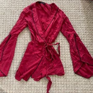 House of Harlow Red Wrap Dress